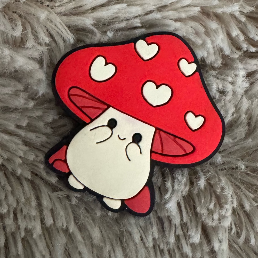 Cute Mushroom CROCS Jibbitz Shoe Charm 5/$20